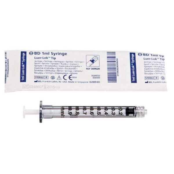 BD Luer-Lok™ Syringe, Sterile, Latex-Free, 1mL in 1 100 mL Graduations Hot on Sale