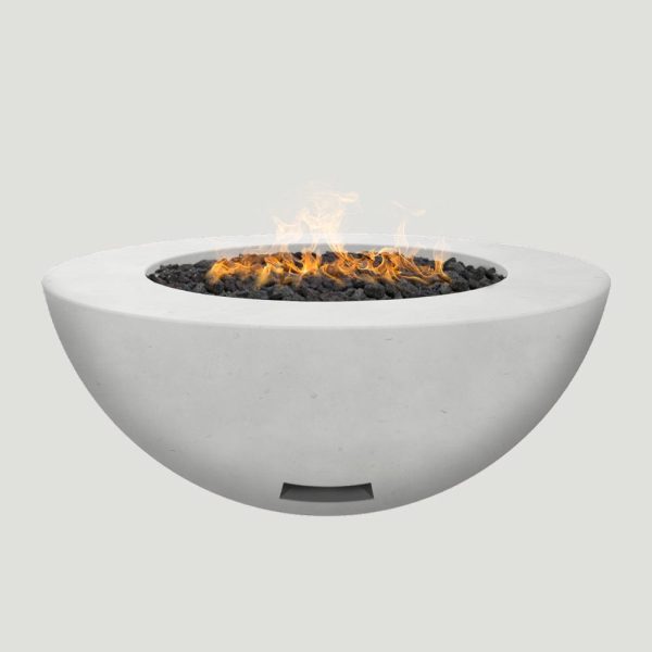Modern Blaze 48-Inch Round Concrete Gas Fire Bowl with Push Button Ignition Online Hot Sale