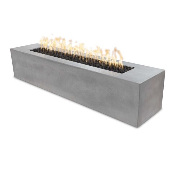 Top Fires Carmen 72-Inch Linear GFRC Gas Fire Pit with Access Door - Match Lit Fashion - Image 2