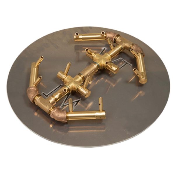 Warming Trends CFBO140 Octagonal CROSSFIRE 13-Inch Brass Gas Burner on Sale - Image 4