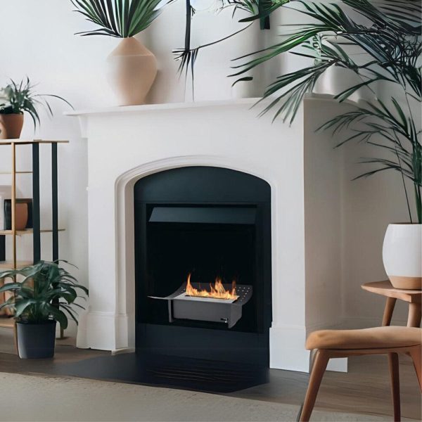 Eco-Feu 12-Inch Matte Black Ethanol Insert for Traditional Fireplace (FS-00033-MB) Online now - Image 2