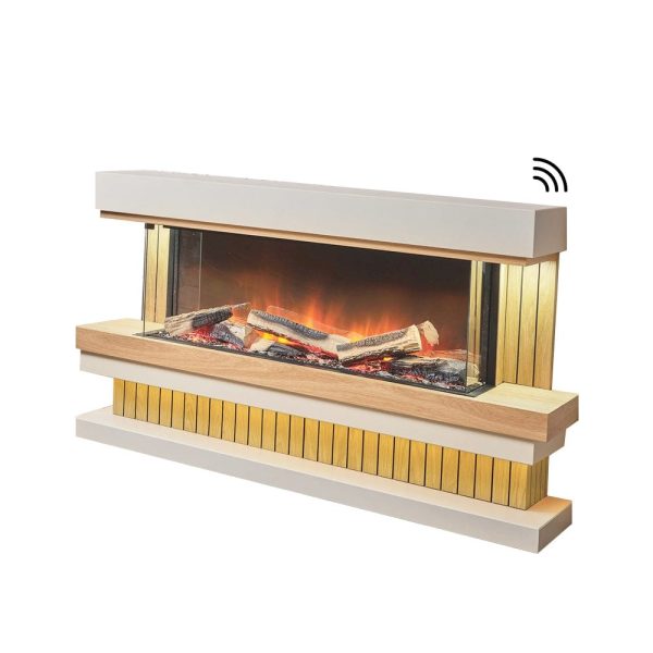 Flamerite Elara Suite 56-Inch Free Standing Electric Fireplace with Base (FLR-FP-SUITE-ELARABASE) Online