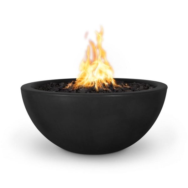 Top Fires Luna Round Concrete Gas Fire Pit - Electronic For Discount